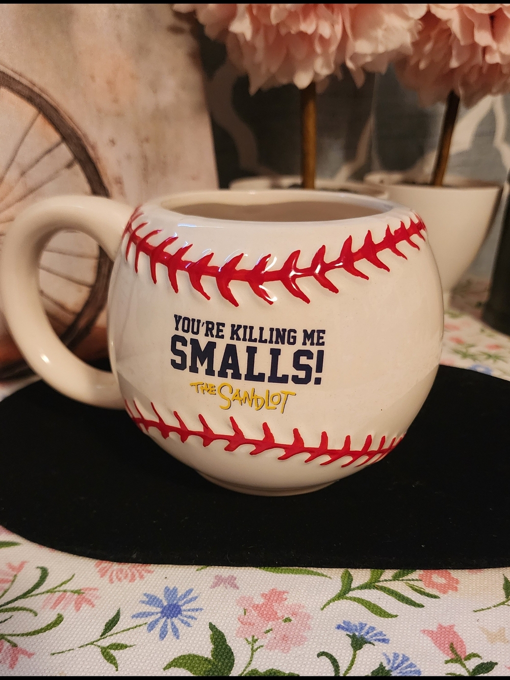 Target White Baseball Mug with Red Stitching - The Sandlot Quote